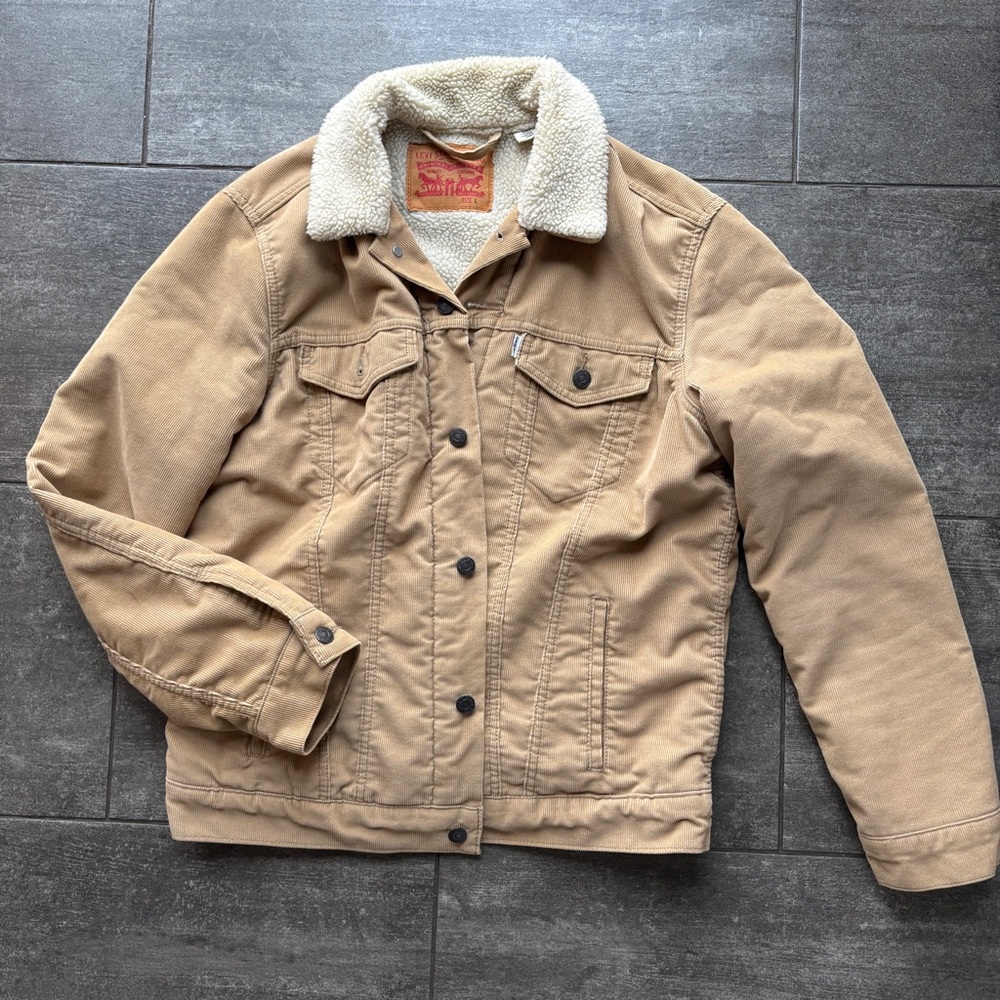 Levi’s Corduroy Sherpa Trucker Jacket | Men’s Large